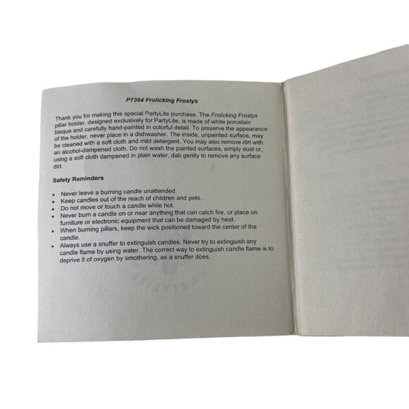 Frolicking Frosty's Candle Holder Snowmen Christmas Partylite w/Box - Picture 13 of 15